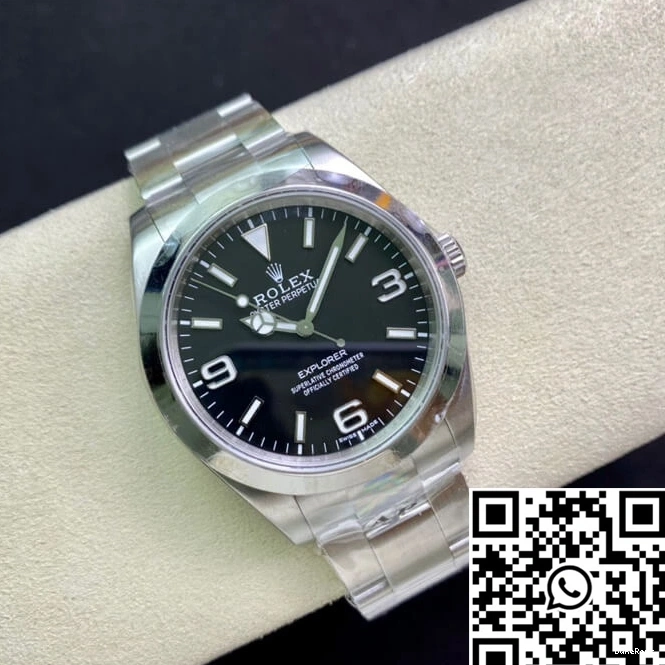 Steel 39MM Rolex M214270-0003 Factory Explorer Stainless AR 0423